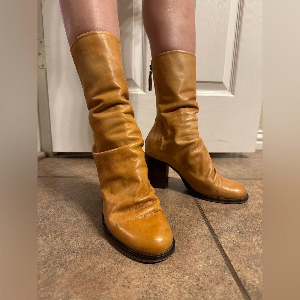 Free People Beautiful Leather Booties
